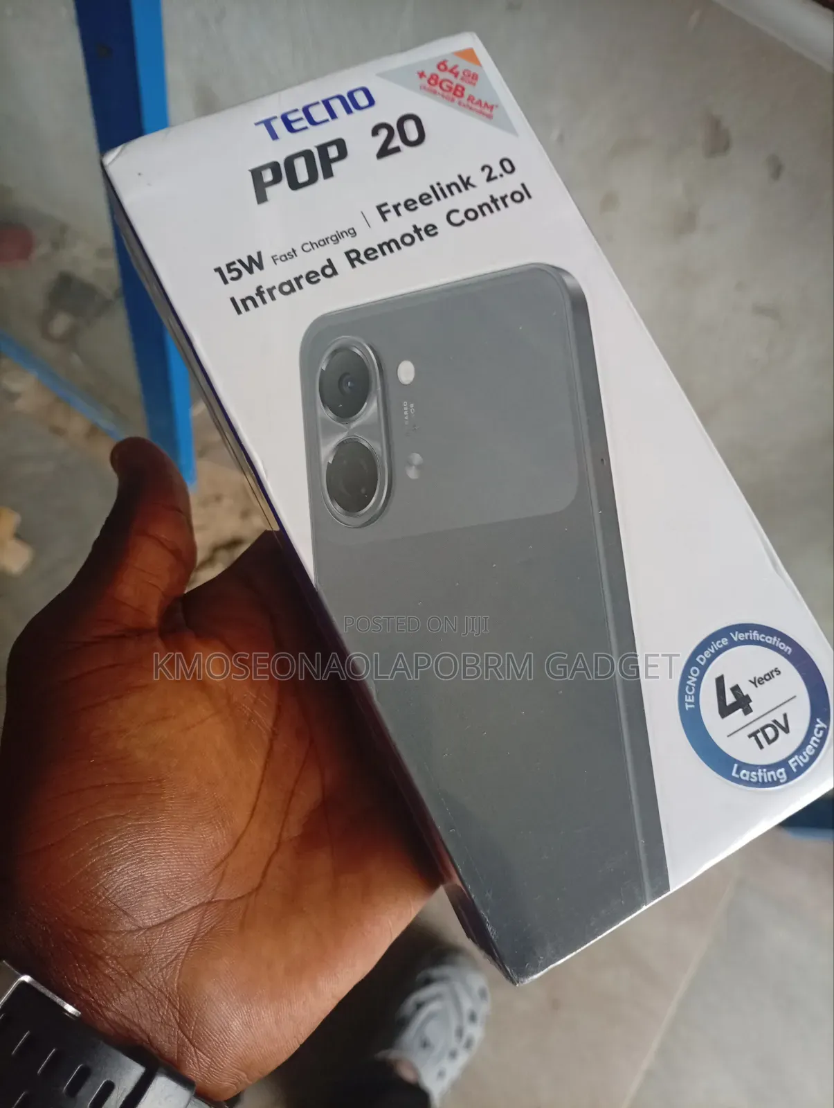 New Tecno Pop 20 128 GB Gray