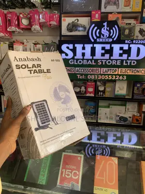Anabash Solar Table Fan