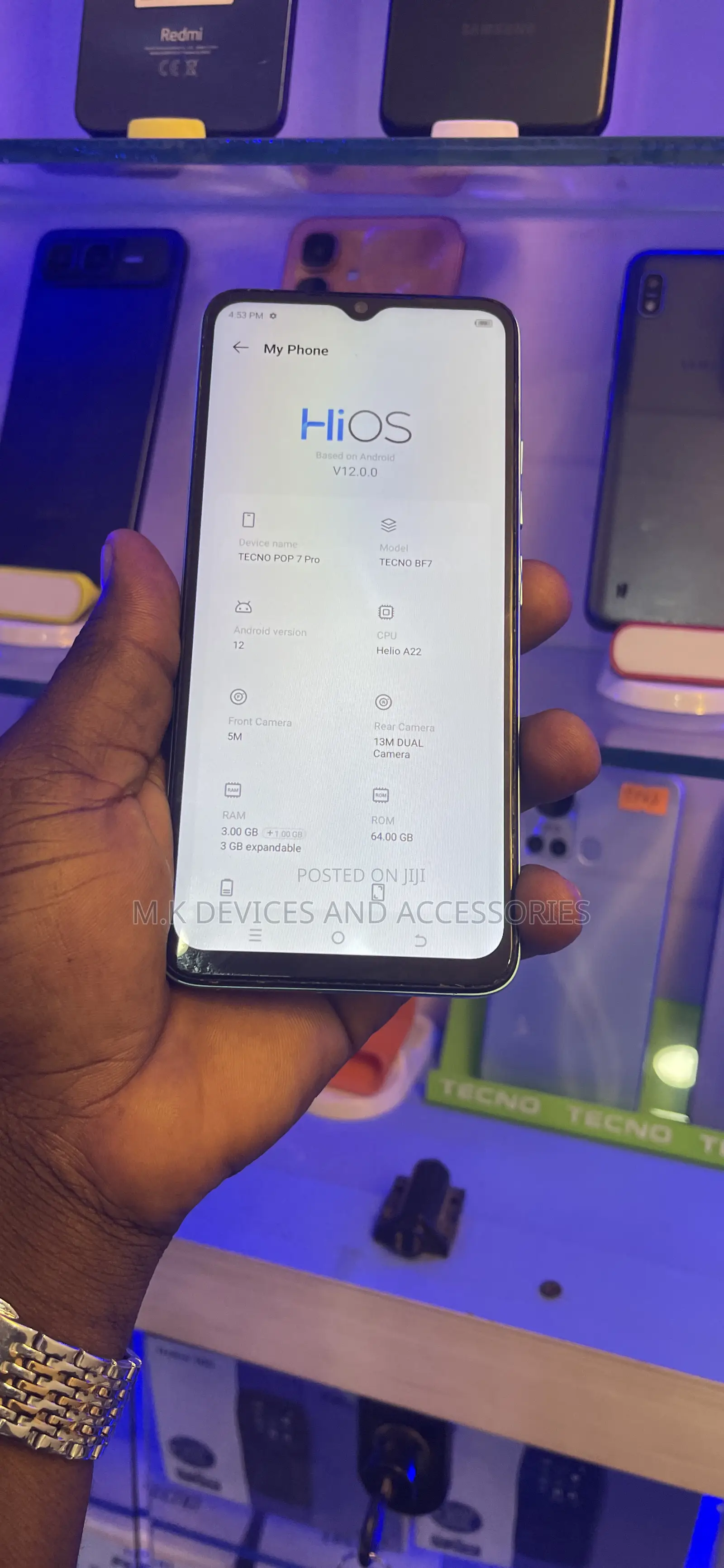 Tecno Pop 7 Pro 64 GB Blue