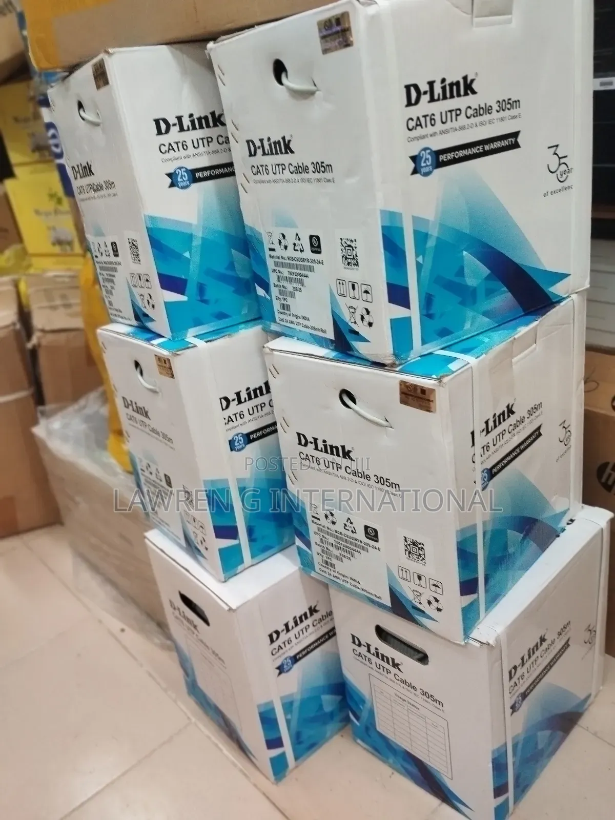 Brand New Dlink 305m 100% Copper Networking Cable