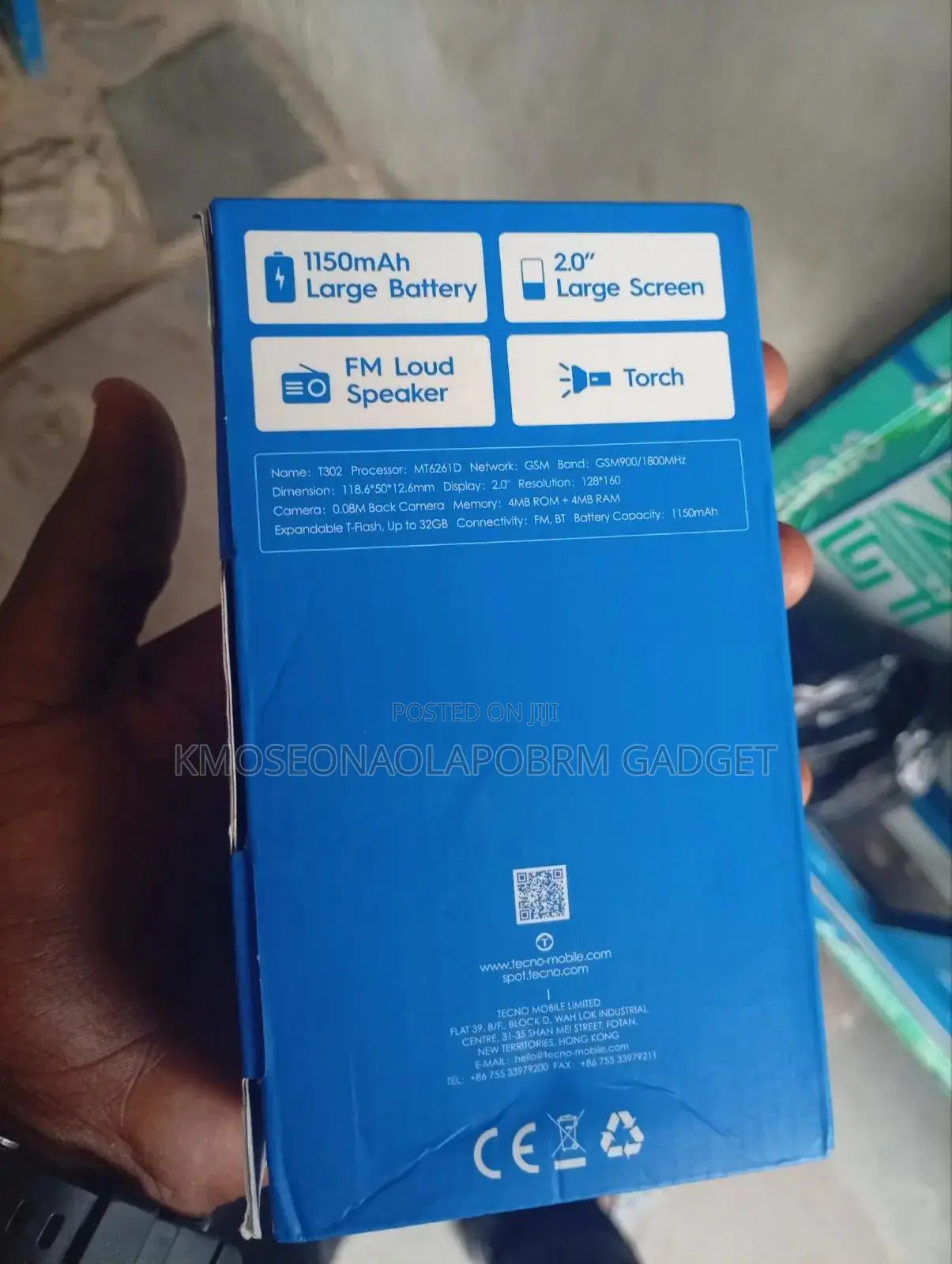 New Tecno T302 Gray