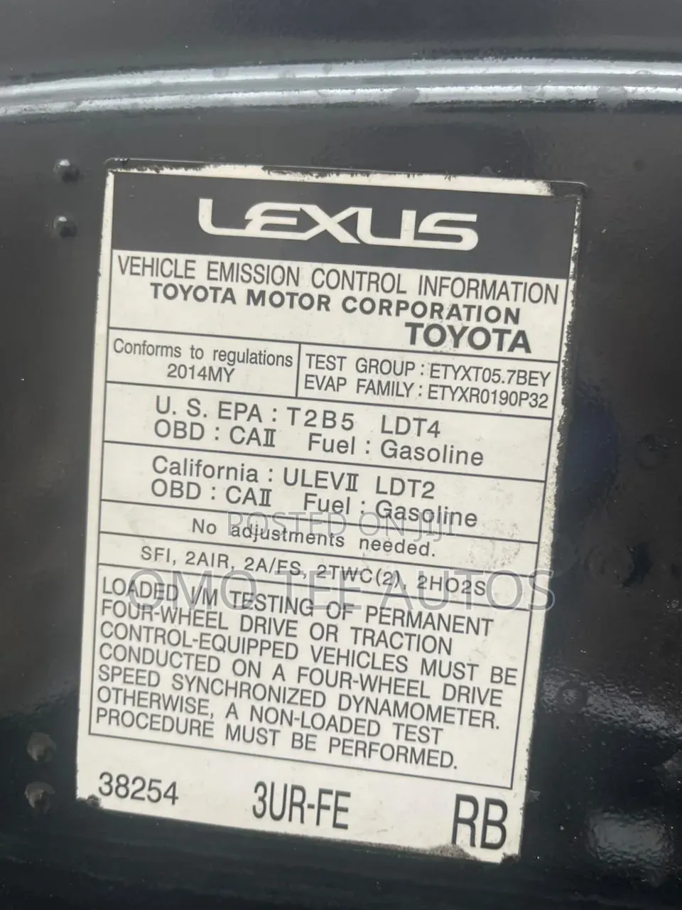 Lexus LX 570 AWD 2014 Black