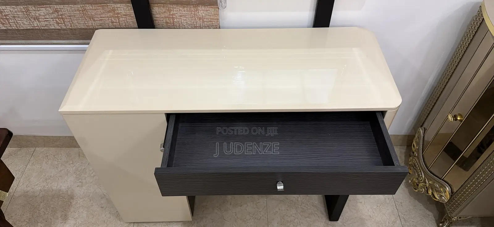 Vanity With Mirror and Drawers