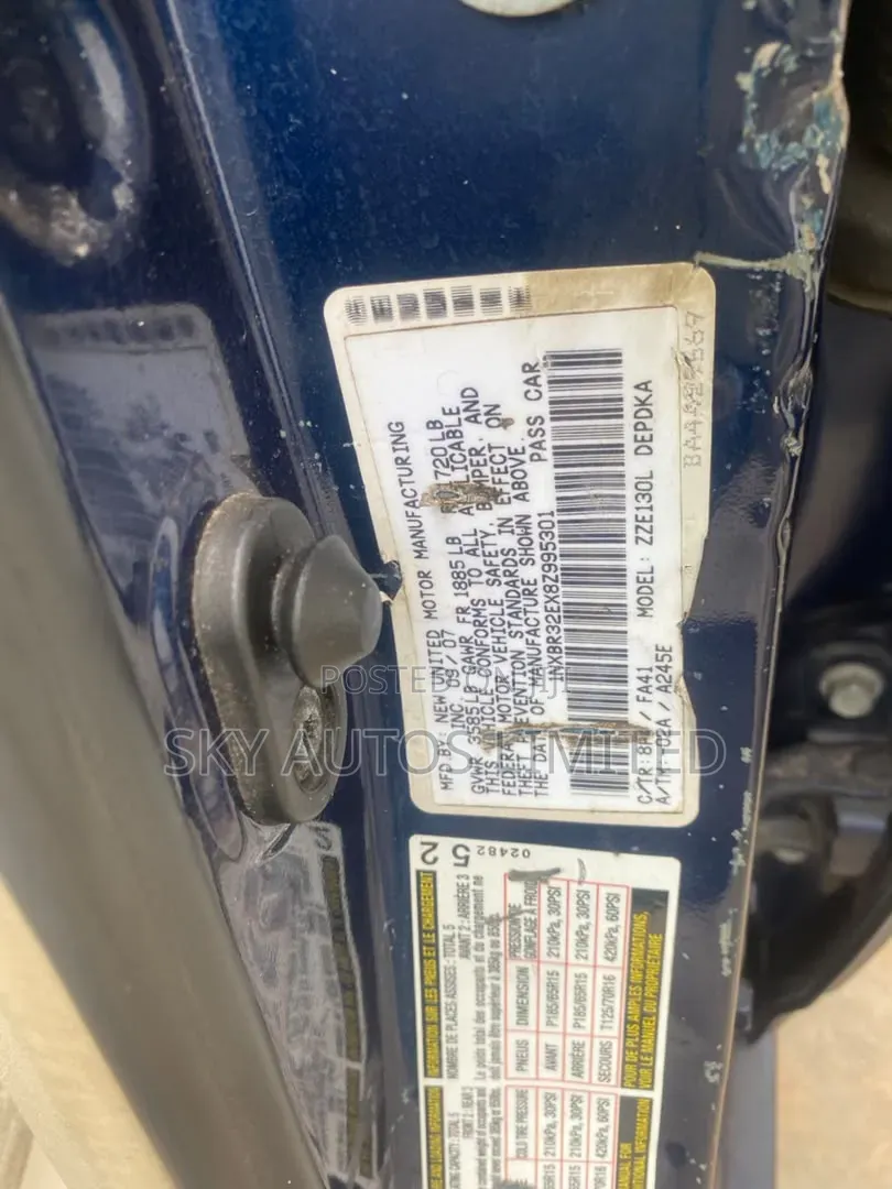 Toyota Corolla 2008 Blue