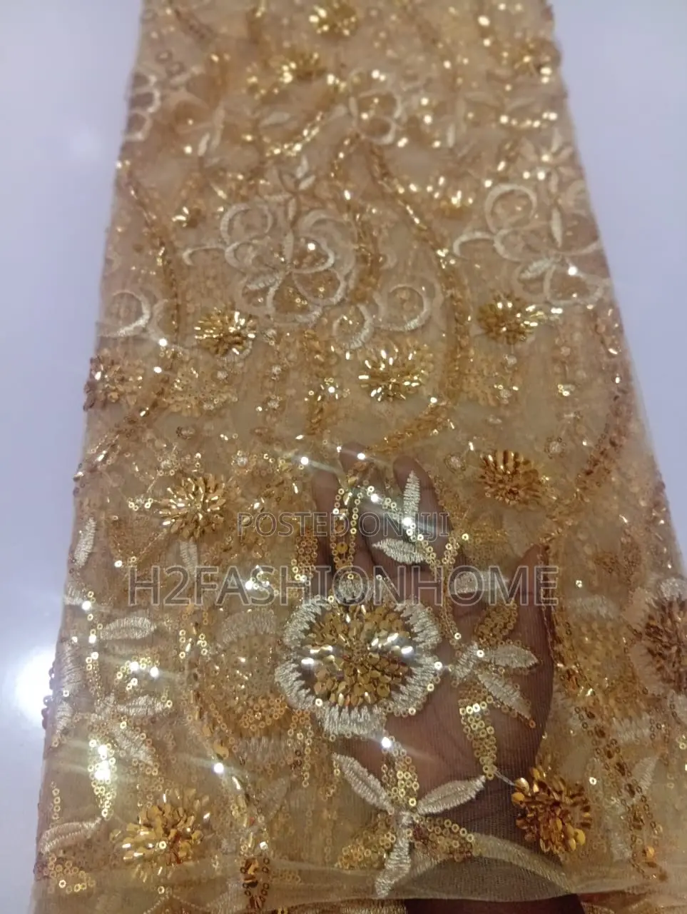 Gold Net Fabric
