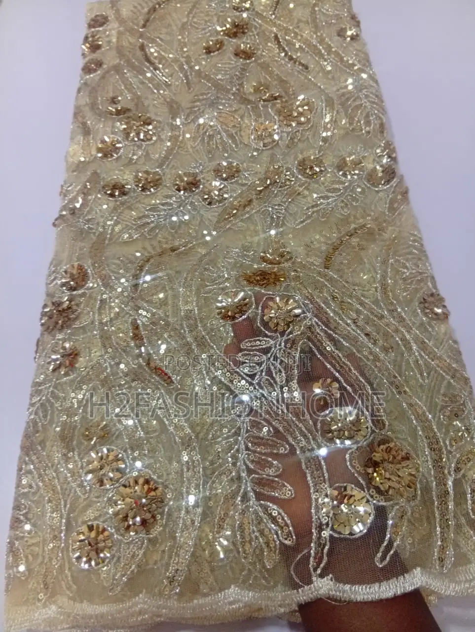 Gold Net Fabric