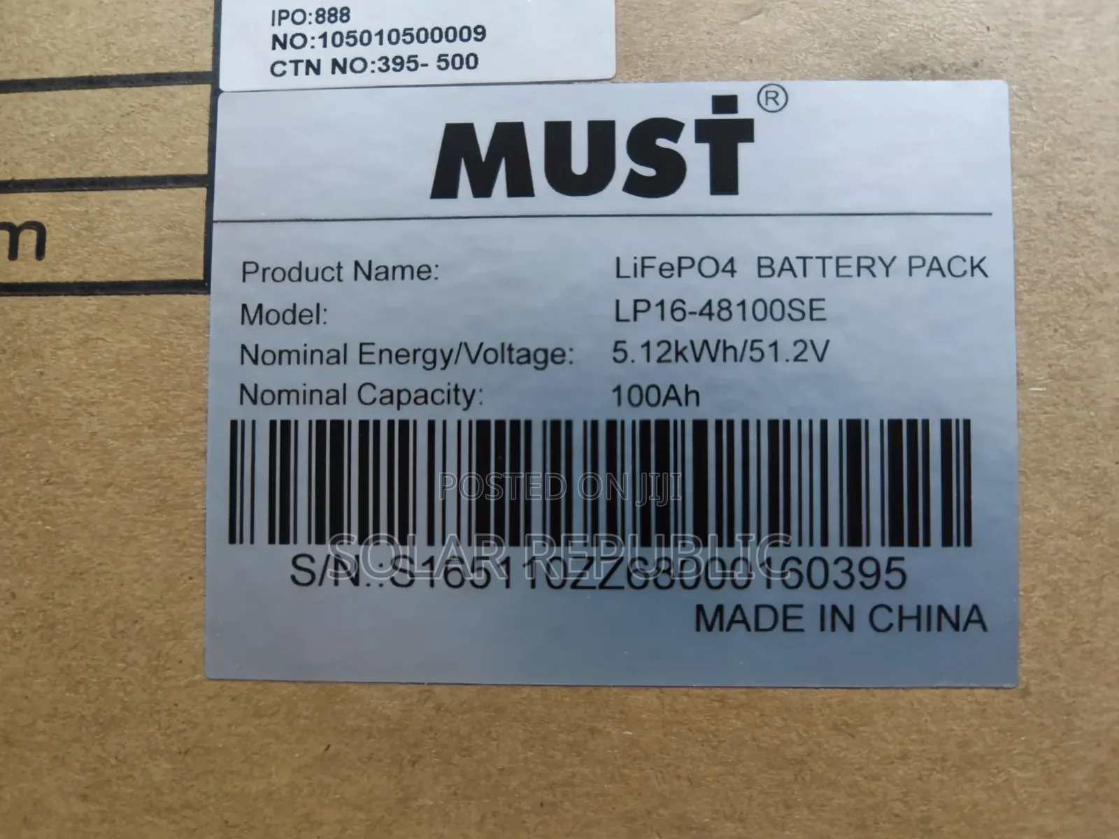 5kWh 48V Must Lithium Battery