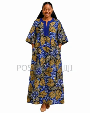 Bubu Dress, Stoned Ankara Bubu Dress