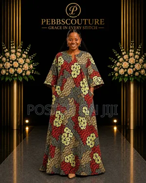 Bubu Dress, Stoned Ankara Bubu Dress