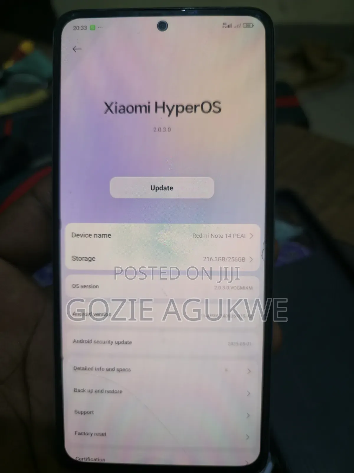 Xiaomi Redmi Note 14 Pro 256 GB Silver
