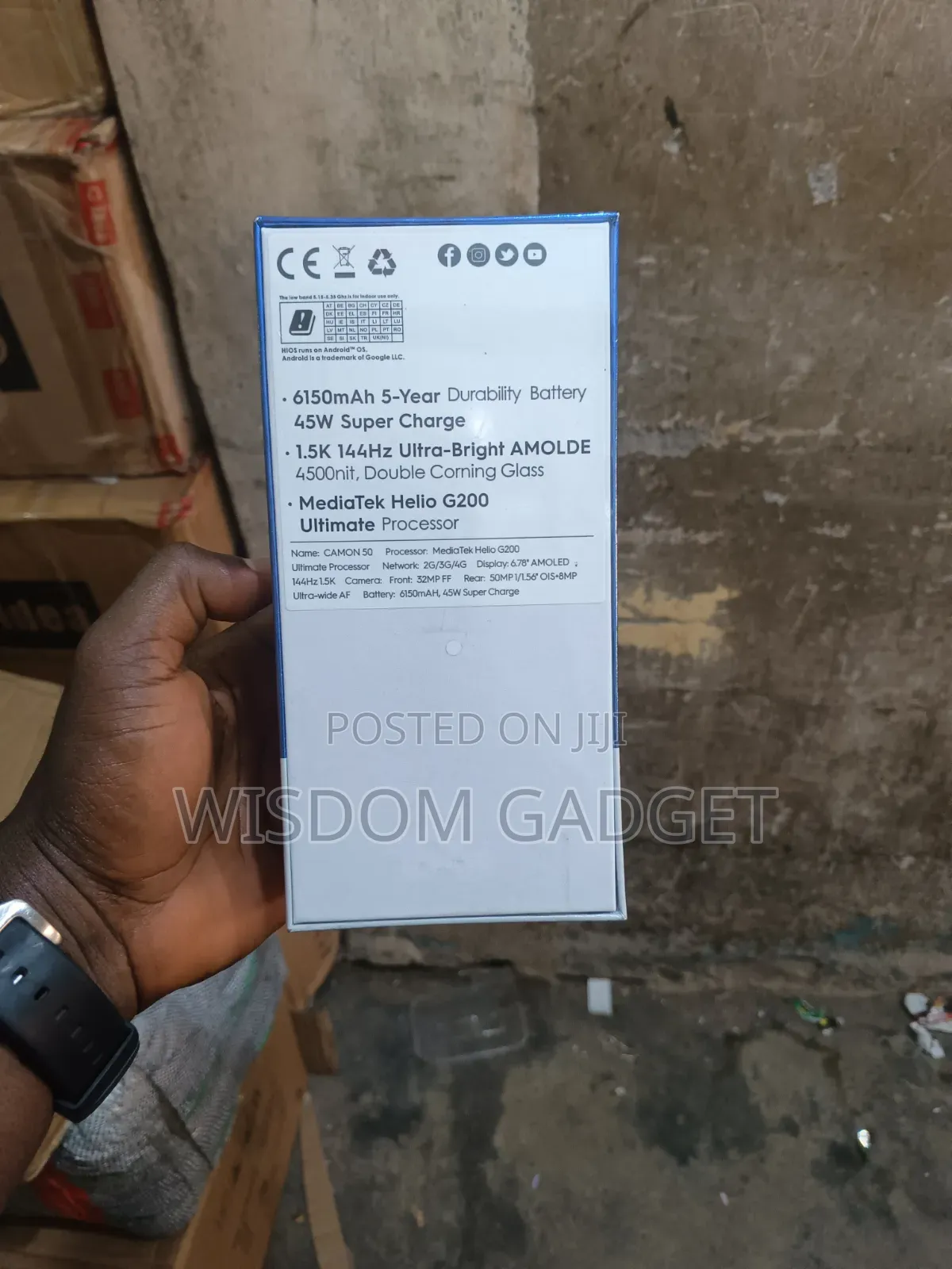New Tecno Camon 50 256 GB