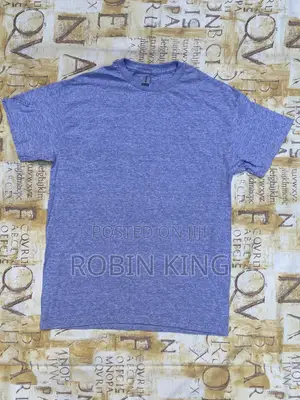 Gildan Heavy Cotton Gray Plain T Shirt Size Medium M