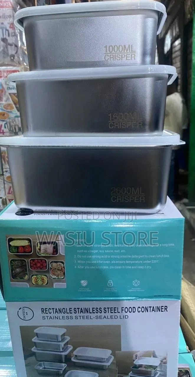 Rectangle Stainless Steel Food Container