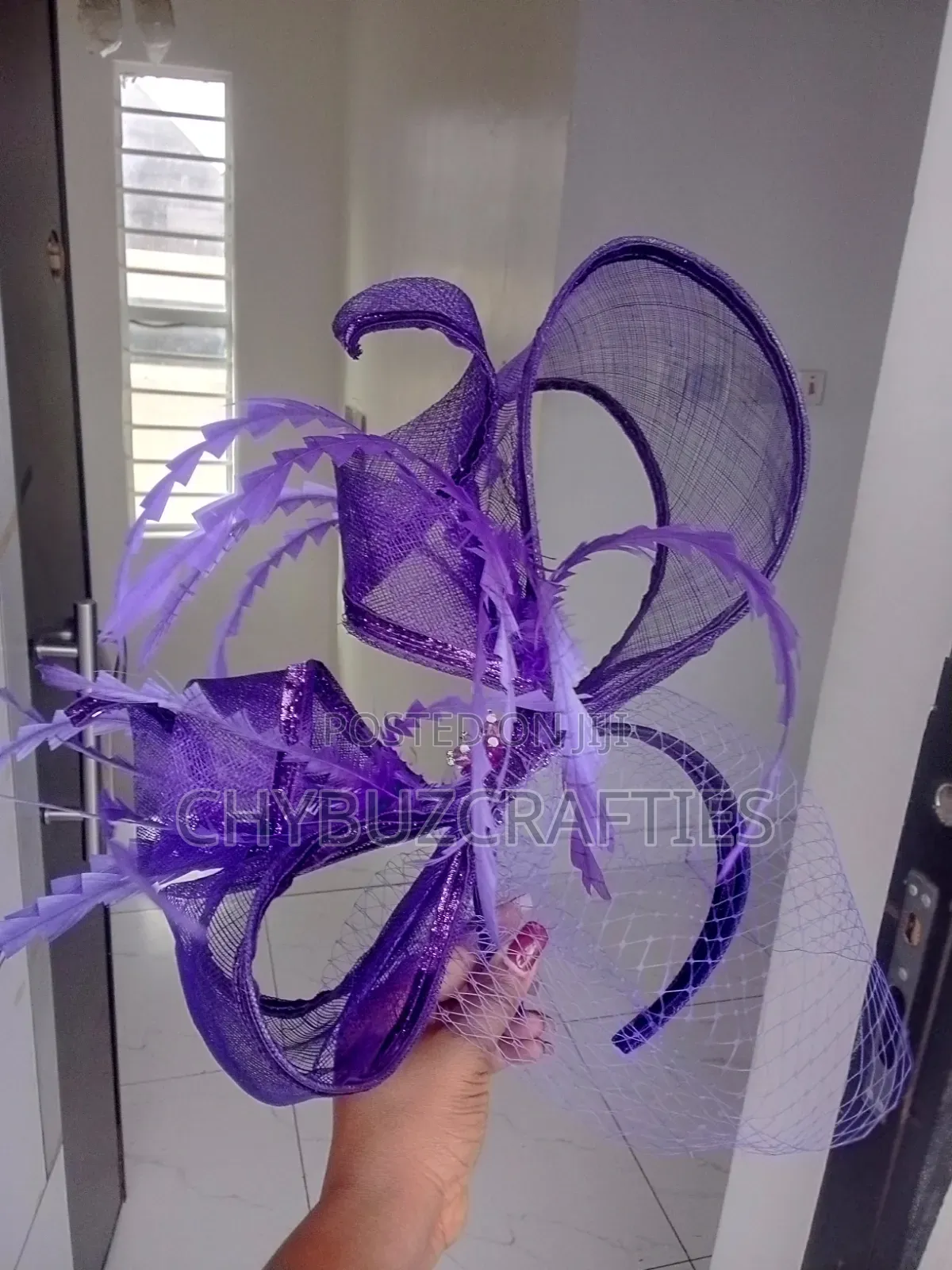 Purple Sinamy Facinator