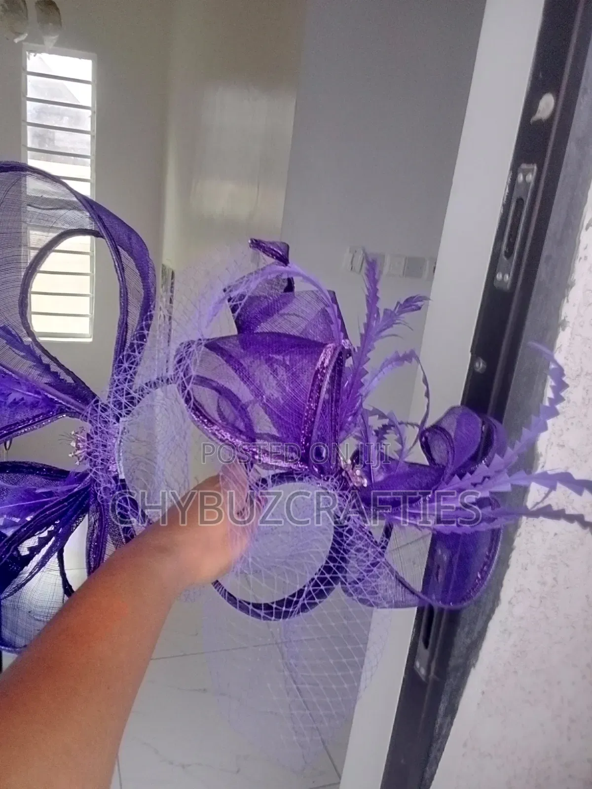 Purple Sinamy Facinator