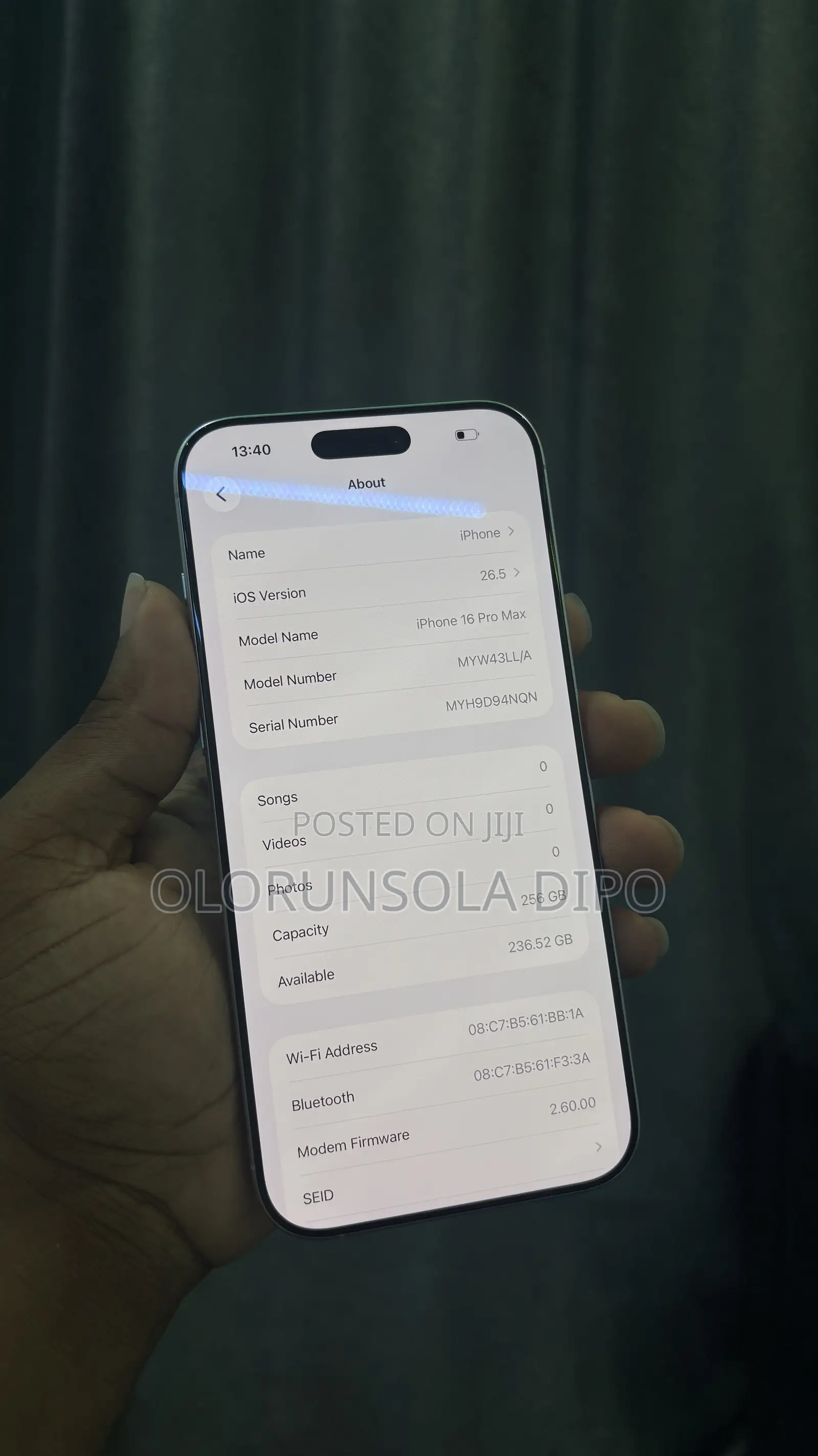 Apple iPhone 16 Pro Max 256 GB White