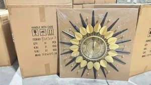 Metallic Designer Wall Clock (70cm)