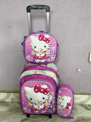 16 Inches Hello Kitty 3 in 1 Detachable Trolley School Bag