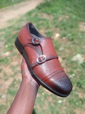 Brown Leather Double Monk Strap