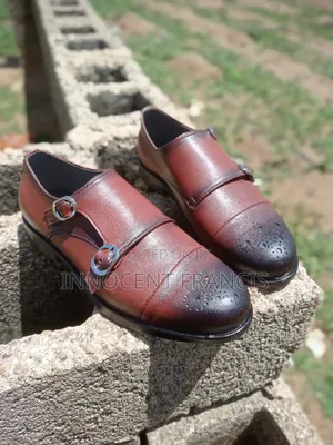 Brown Leather Double Monk Strap