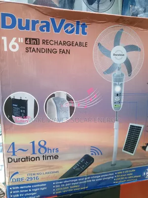 Duravolt Rechargeable Fan Melody 4 in 1