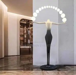 Art Humanoid Sculpture Floor Lamp