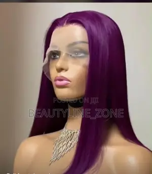 Full Frontal Purple Bob Wig. 12” , 14”
