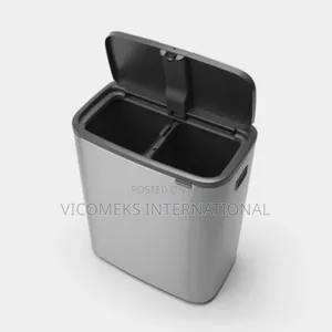 Touch Bin, 2 X 30L Matt Steel Fingerprint Proof