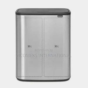 Touch Bin, 2 X 30L Matt Steel Fingerprint Proof
