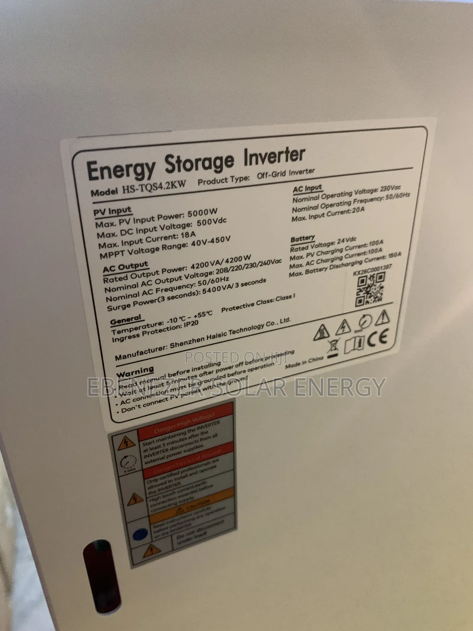 8kwh / 4.2kva Invester Stackable Power Station