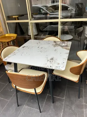 Luxury Marble Top 4 -Seater Dinning Set