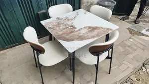 Luxury Marble Top 4 -Seater Dinning Set