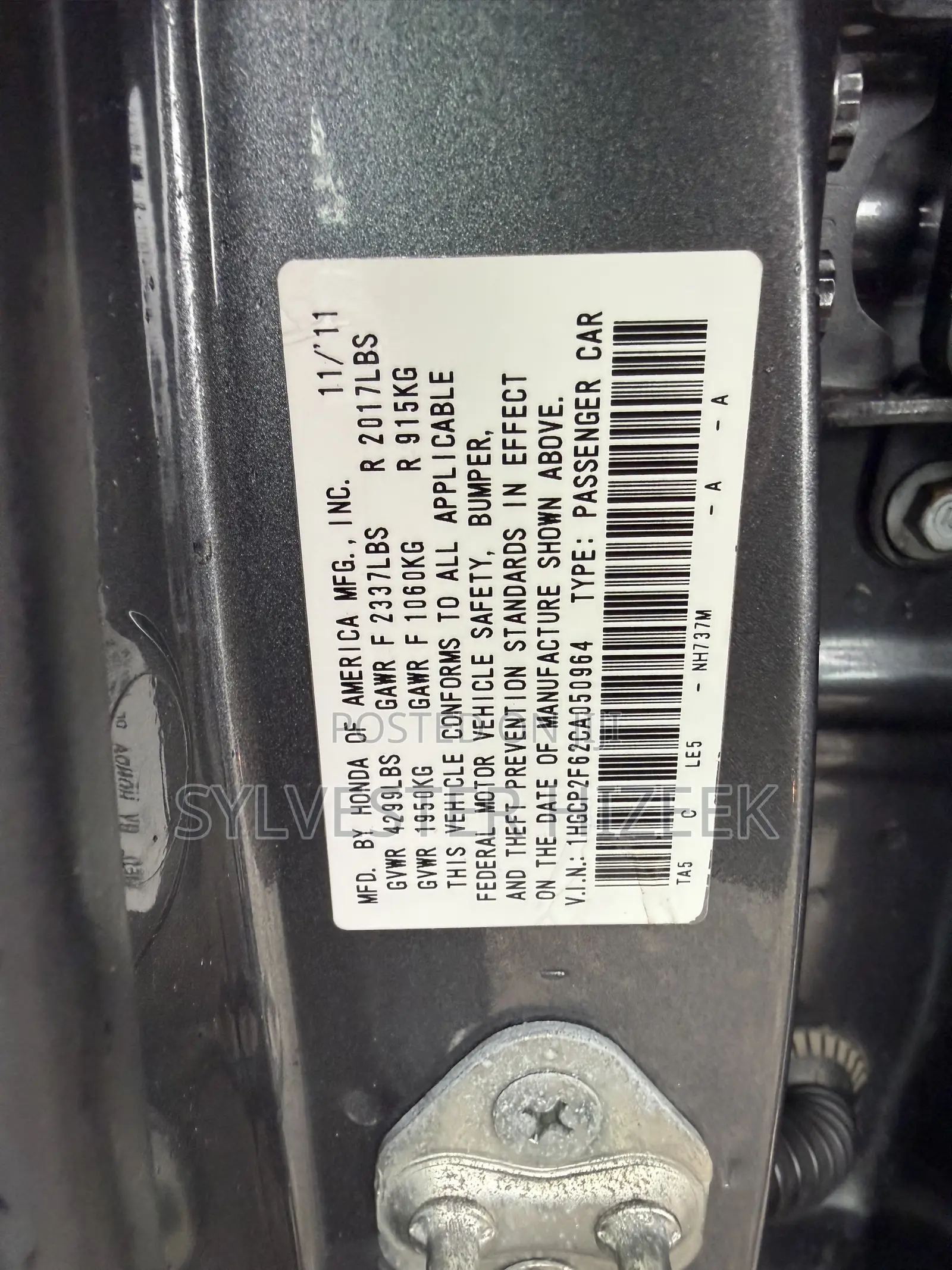 Honda Accord 2012 Gray