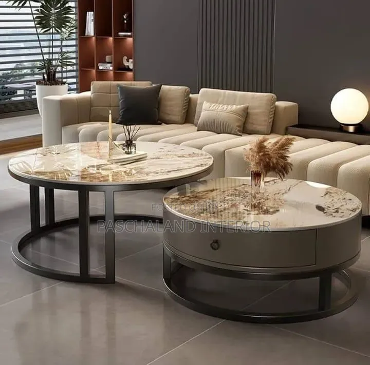 Modern Marble Coffee Table Set—designed to Bring Elegance