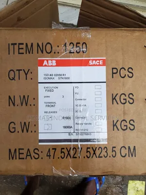 ABB SACE Isomax 1600A 3 Pole Circuit Breaker Industrial Breaker