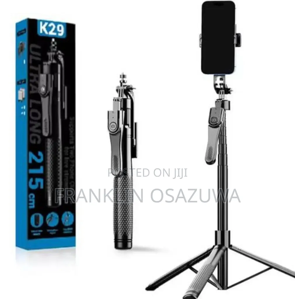 215cm Selfie Stick Tripod With Bluetooth Remote
