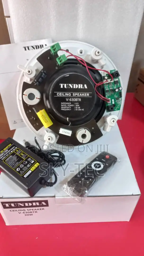 Tundra Single Bluetooth 30watts Ceiling Speaker With Remote Control