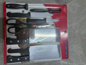 8PCS Stainless Steel Kitchen Knife Set With Scissors Sharpener