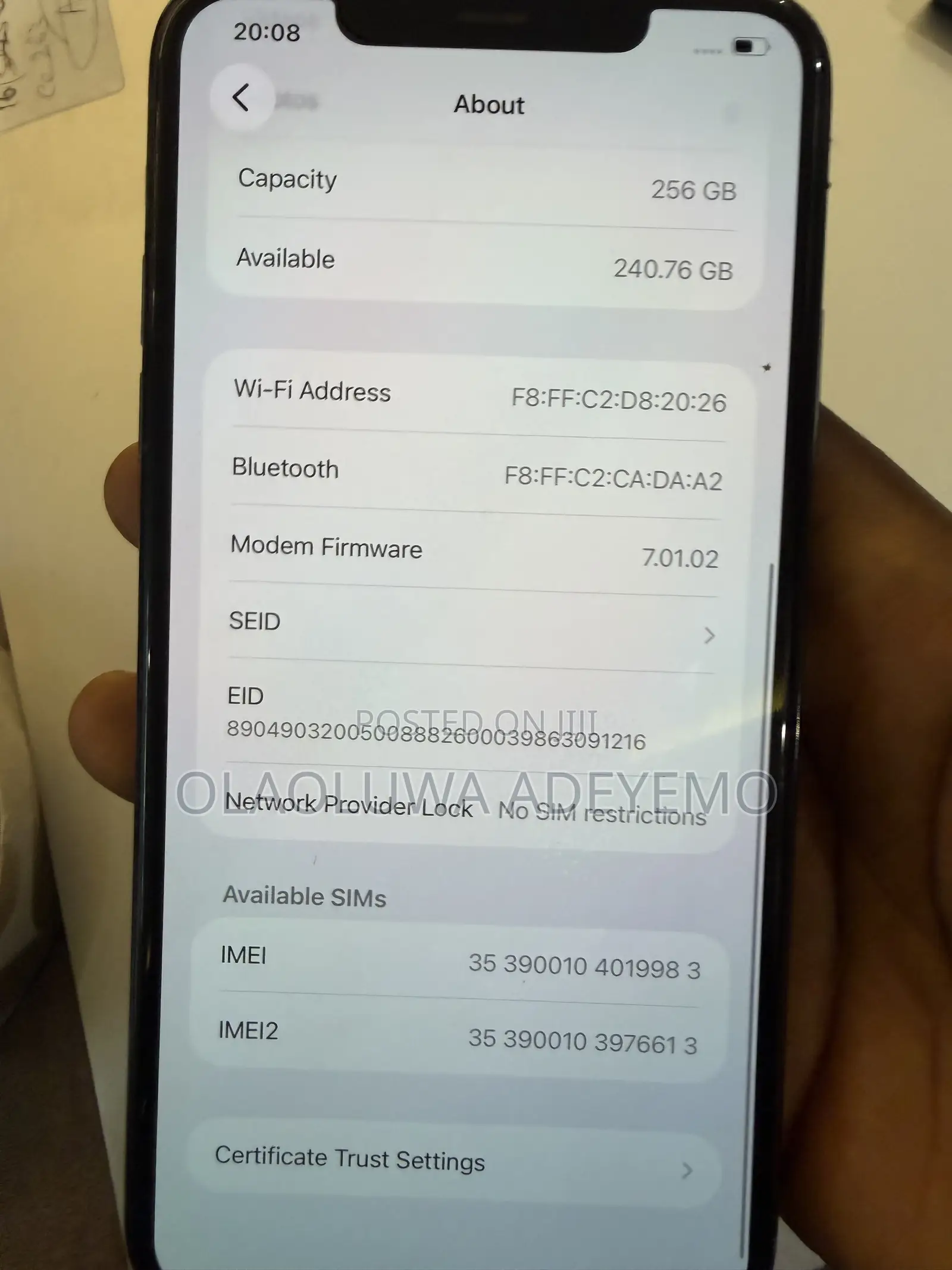 Apple iPhone 11 Pro Max 256 GB Green