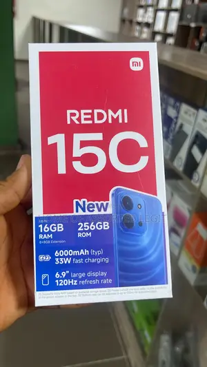 New Xiaomi Redmi 15C 4G 256 GB Black