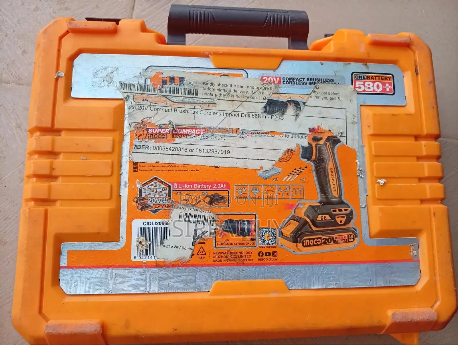 INGCO 20V Compact Impact Cordless Drill 66NM