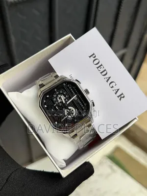 Poedagar 2008/2009 Square Chronograph , Waterproof Chain Wristwatch