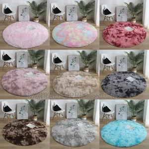 Round Fur Mat. Large Size (80 by 80cm).