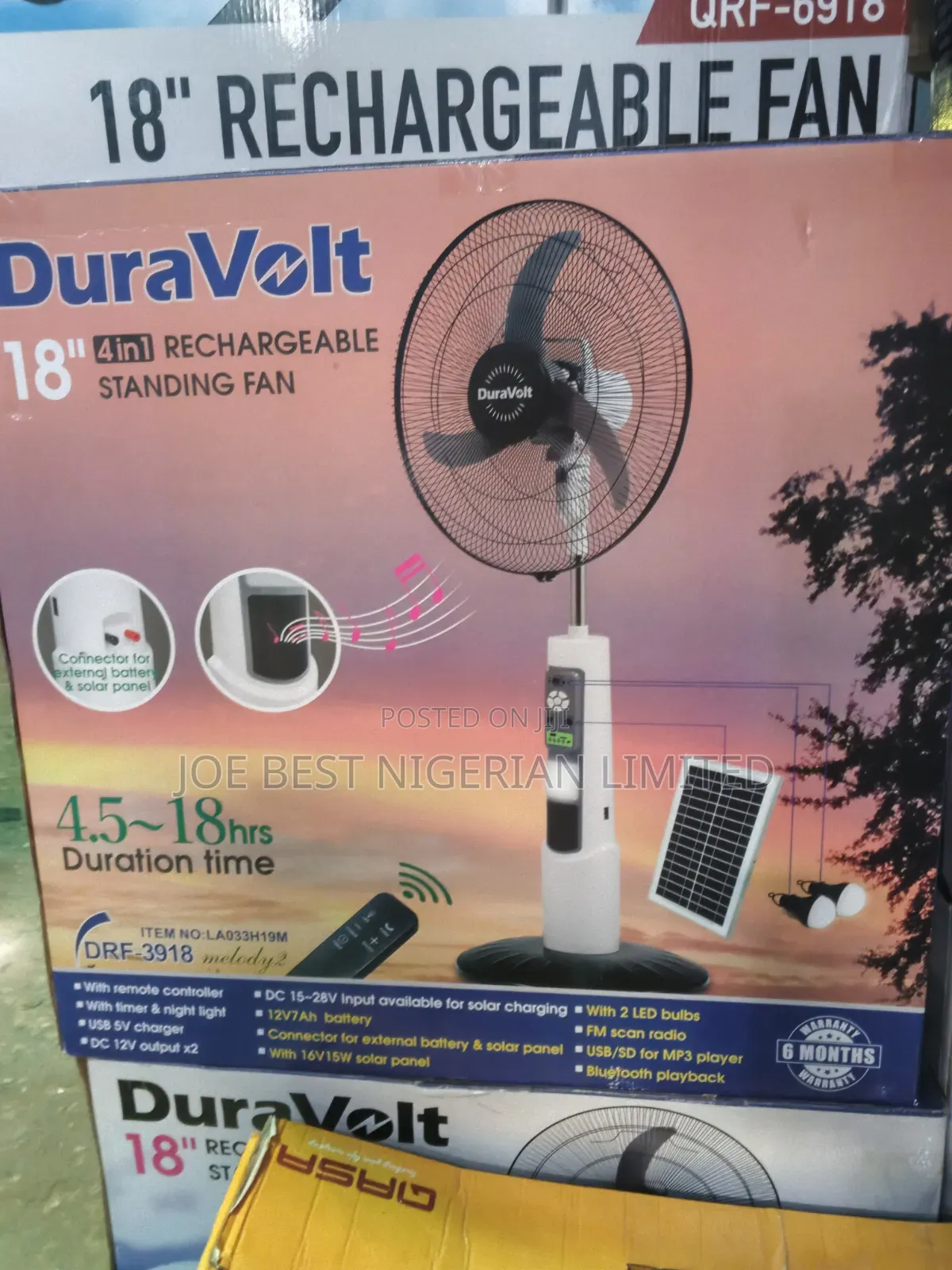 Rechargeable Standing Fan