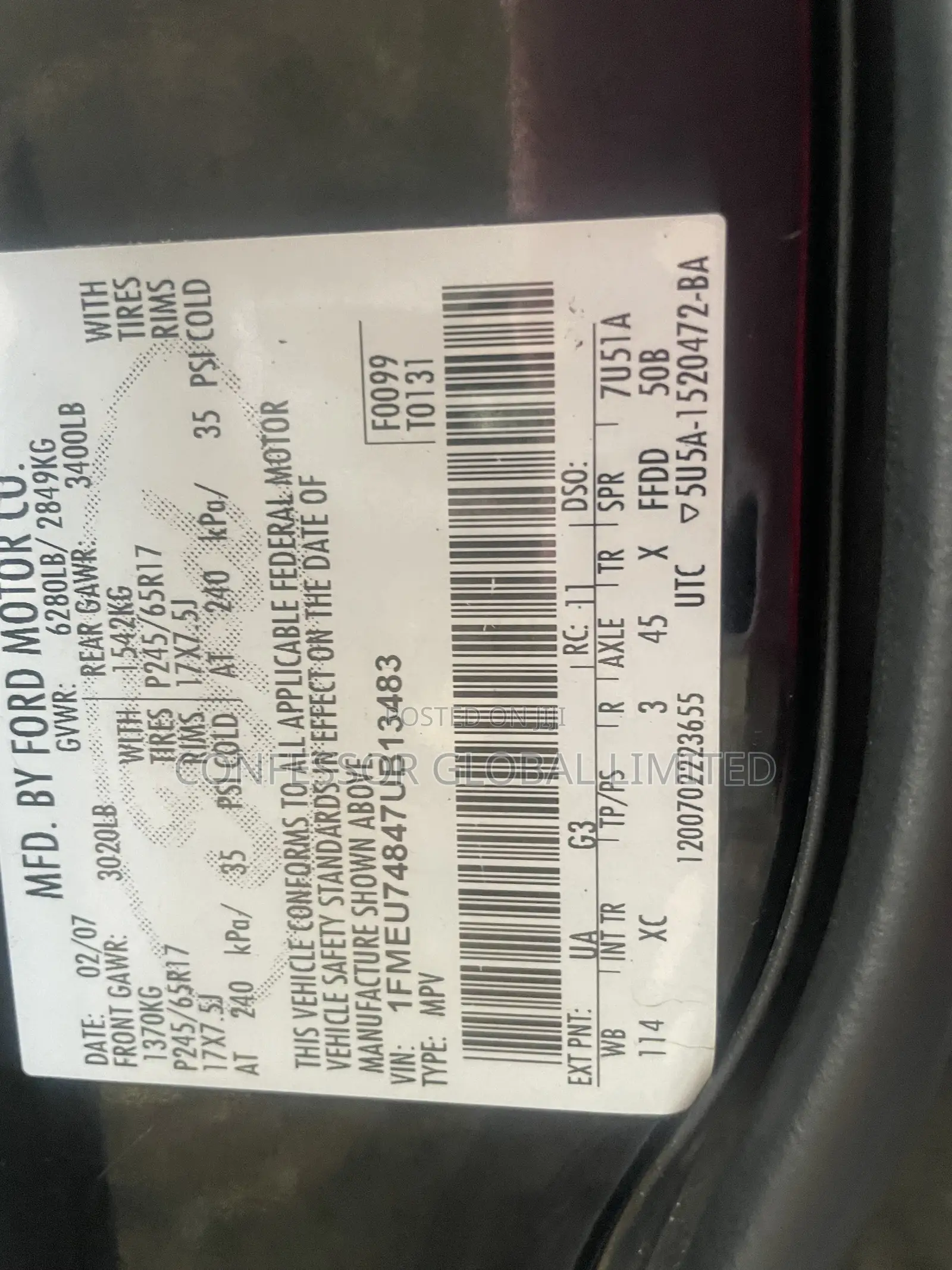Ford Explorer 2007 Black