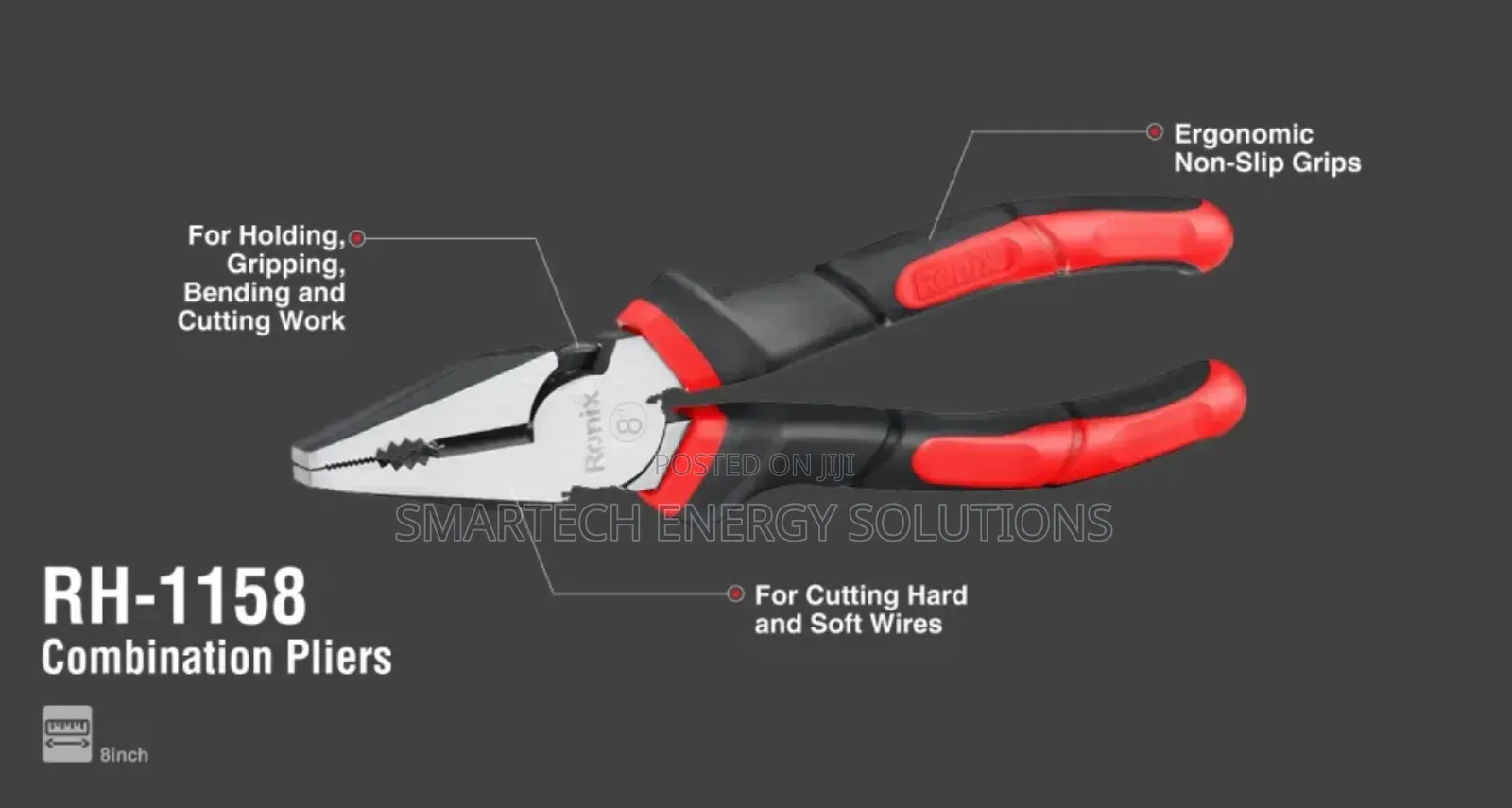 Ronix 8" Combination Pliers (Model RH-1158)