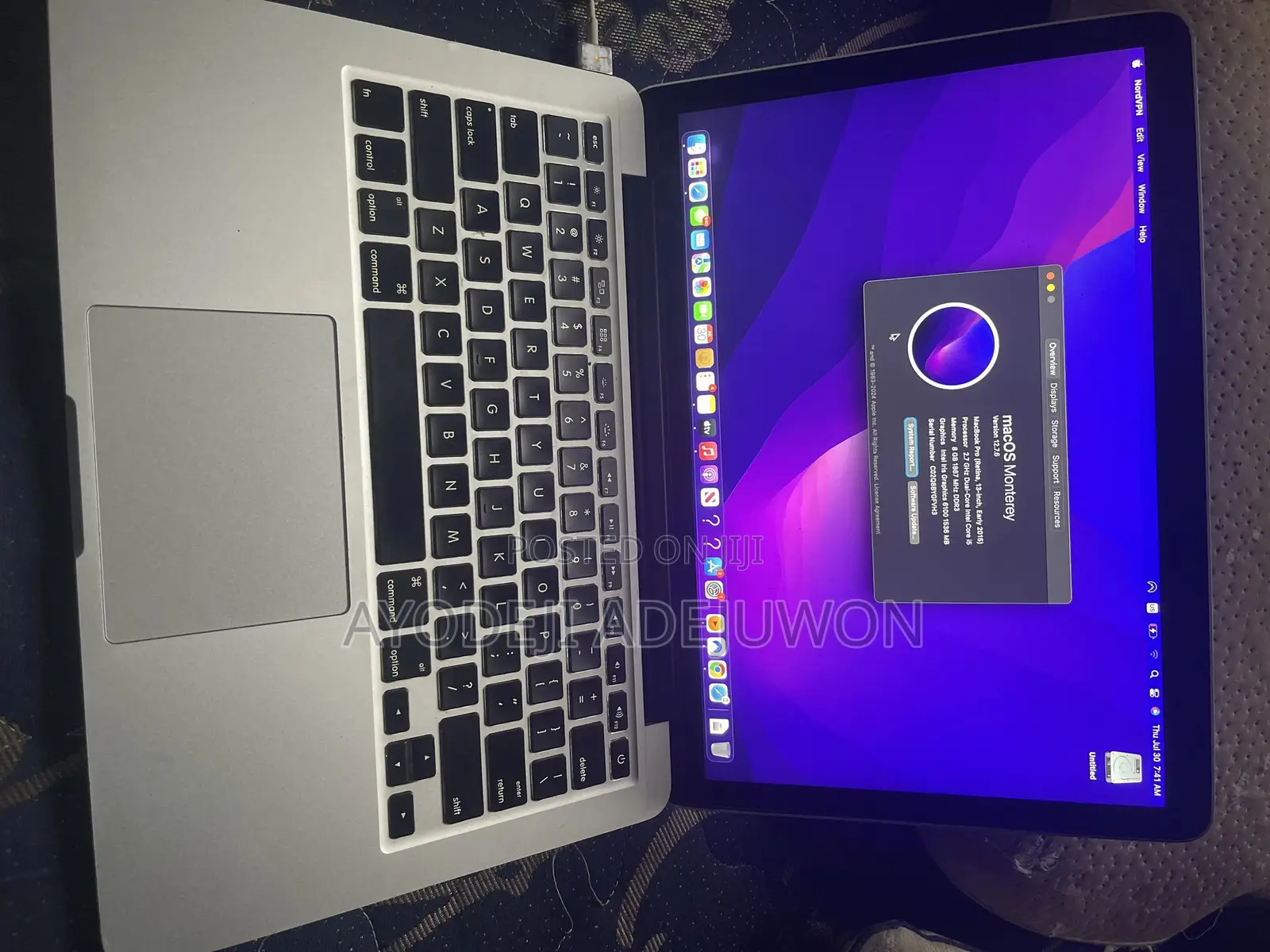 Laptop Apple MacBook Pro 2015 8GB Intel Core i5 SSD 128GB