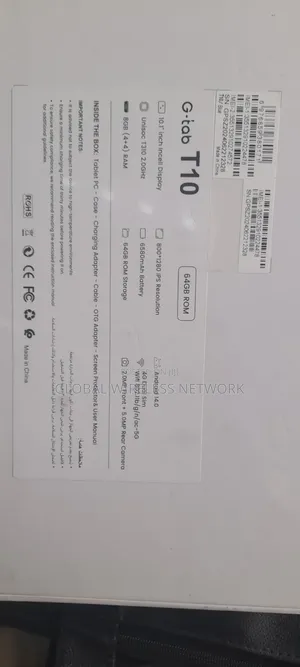 New G-Tab T10 64 GB Gray