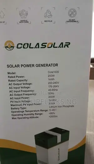 1000W Cola Solar Generator