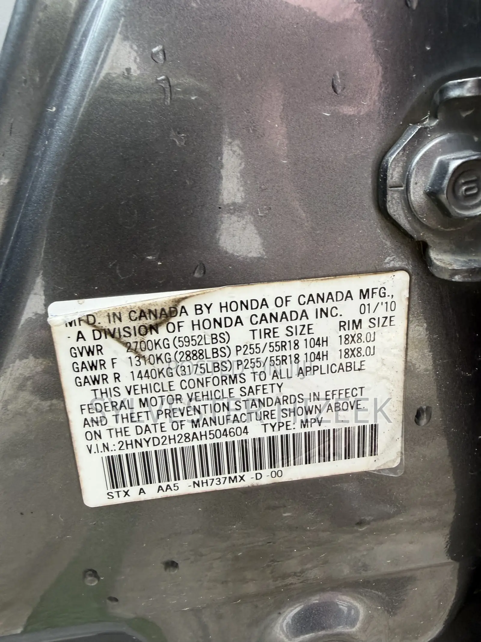 Acura MDX 2010 Gray